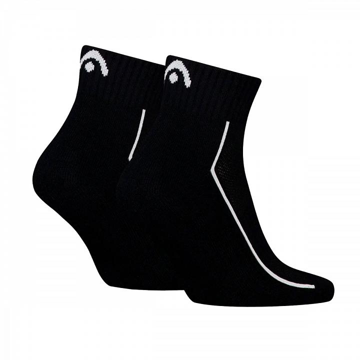 Head Tennis Performance Quarter Socks 2P Black